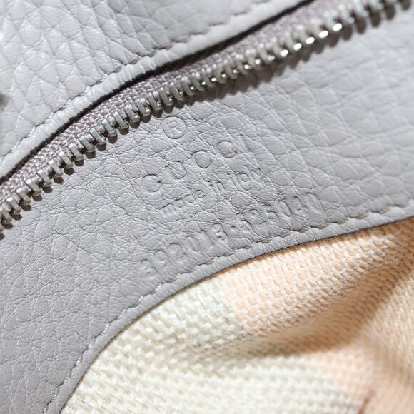 Gucci Bamboo Daily Top Handle Bag Leather Gray Leather Handbag (Pre-Owned) - Picture 6 of 16